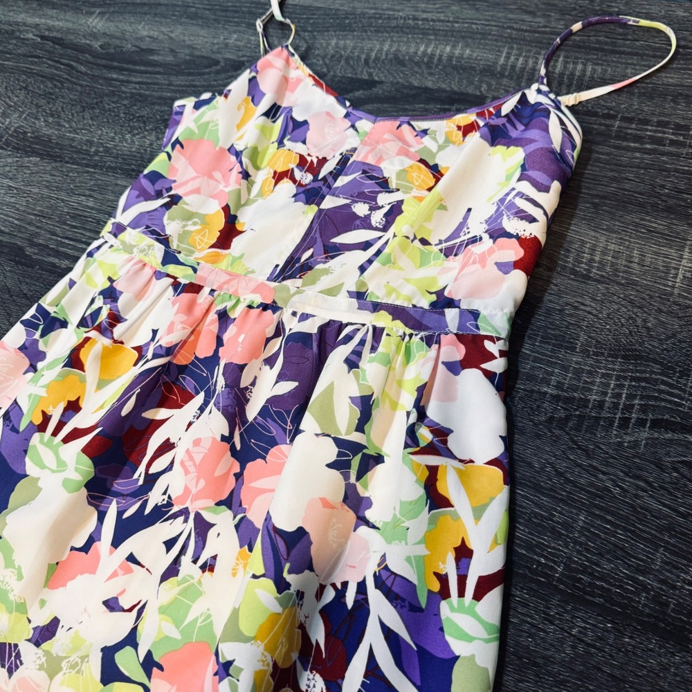 NWT J.Crew Floral Cami Spaghetti Strap Mini Sundress MultiColor Pocket Size 8‎ - Picture 6 of 12